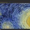 A screen shot from Google's Art Project with a close-up of Van Gogh's 